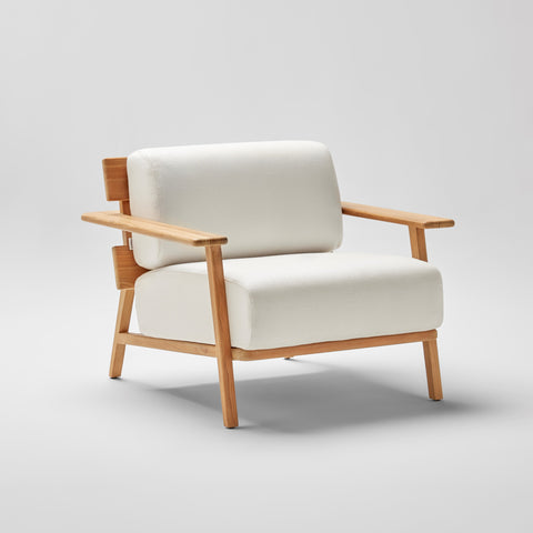 Paralel Outdoor Teak Lounge Chair from Point