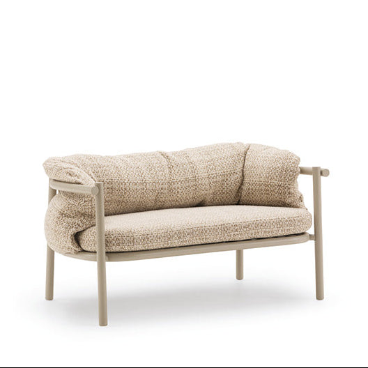 ALLEGRA Commercial-quality Outdoor Sofa by VARASCHIN, ideal for hotel, restaurant, and hospitality patio projects.