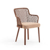EMMA commercial-quality outdoor dining chair by Varaschin, ideal for hotel, restaurant, and hospitality patio projects.