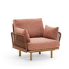EMMA commercial-quality outdoor lounge chair by Varaschin, ideal for hotel, restaurant, and hospitality outdoor spaces.