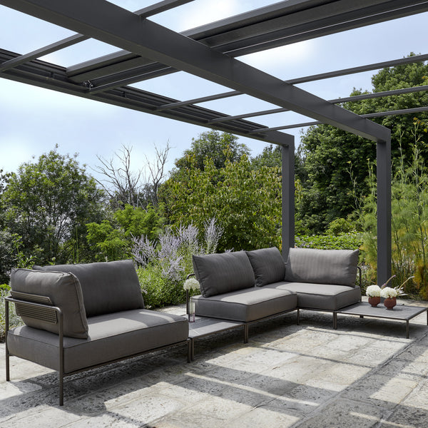 FLAP Commercial-quality outdoor sectional by SCAB, ideal for hotel, resort, and hospitality patio projects.