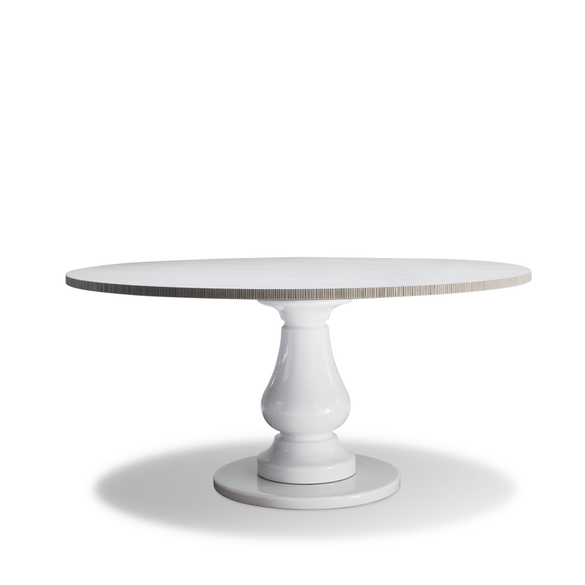 Grey Round Flip Table