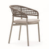 PLINTO commercial-quality outdoor dining chair by Varaschin, ideal for hotel, restaurant, and hospitality patio projects.