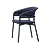 PLINTO commercial-quality outdoor dining chair by Varaschin, ideal for hotel, restaurant, and hospitality patio projects.