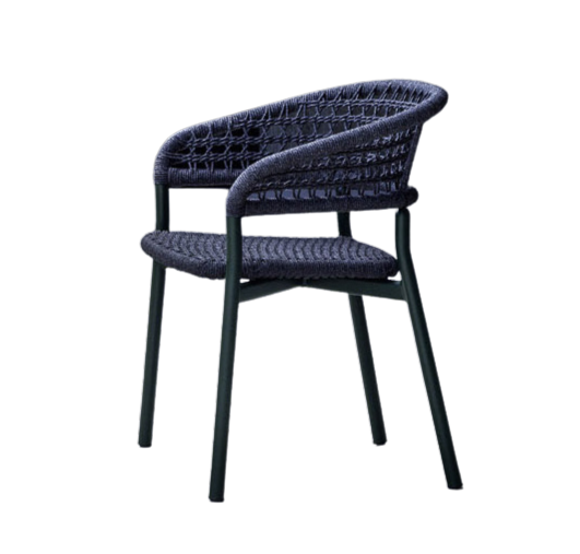 PLINTO commercial-quality outdoor dining chair by Varaschin, ideal for hotel, restaurant, and hospitality patio projects.