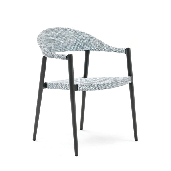 CLEVER commercial-quality outdoor dining chair by Varaschin, ideal for hotel, restaurant, and hospitality patio projects.