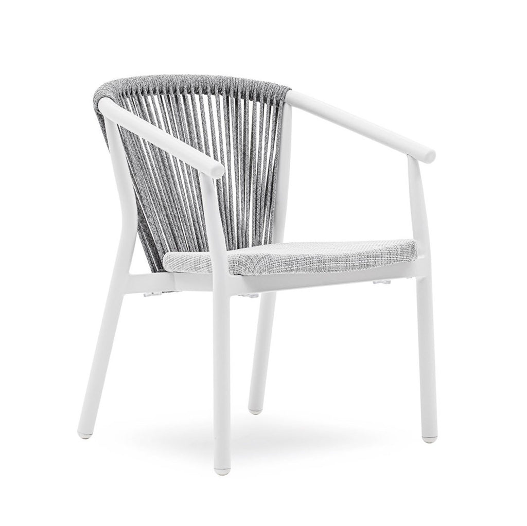 SMART commercial-quality outdoor dining chair by Varaschin, ideal for hotel, restaurant, and hospitality patio projects.