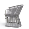 TIBIDABO commercial-quality outdoor armchair by Varaschin, ideal for hotel, restaurant, and hospitality patio projects.