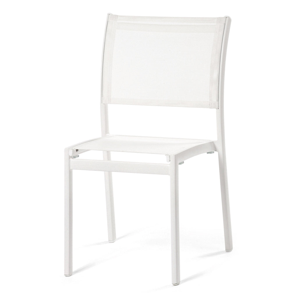 VICTOR commercial-quality outdoor dining chair by Varaschin, ideal for hotel, restaurant, and hospitality patio projects.