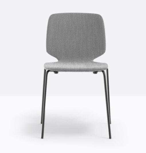 BABILA Side Chair Upholstered w steel tube frame Ø16mm - TB Contract Furniture PEDRALI