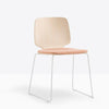 BABILA Side Chair w steel rod sled frame Ø10 mm - TB Contract Furniture PEDRALI