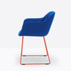BABILA XL Armchair from Recycled materials w Steel rod sled frame - TB Contract Furniture PEDRALI