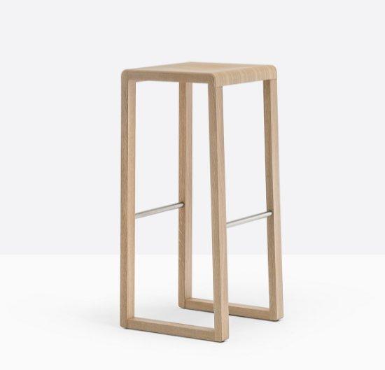 BRERA Barstool w/ stainless steelfootrest (750 mm) - TB Contract Furniture PEDRALI