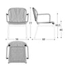 CRICKET Chair with armrests - TB Contract Furniture VARASCHIN