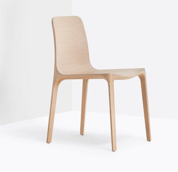 FRIDA Chair in Solid oak - TB Contract Furniture PEDRALI