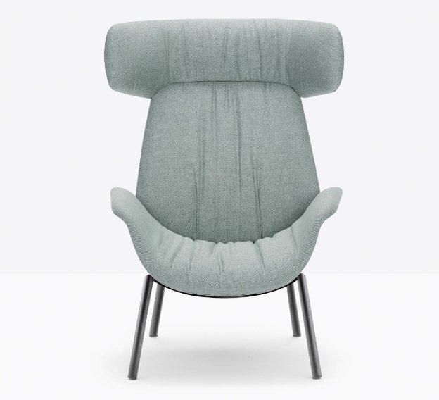 ILA Lounge Armchair w/ Steel tube frame - TB Contract Furniture PEDRALI