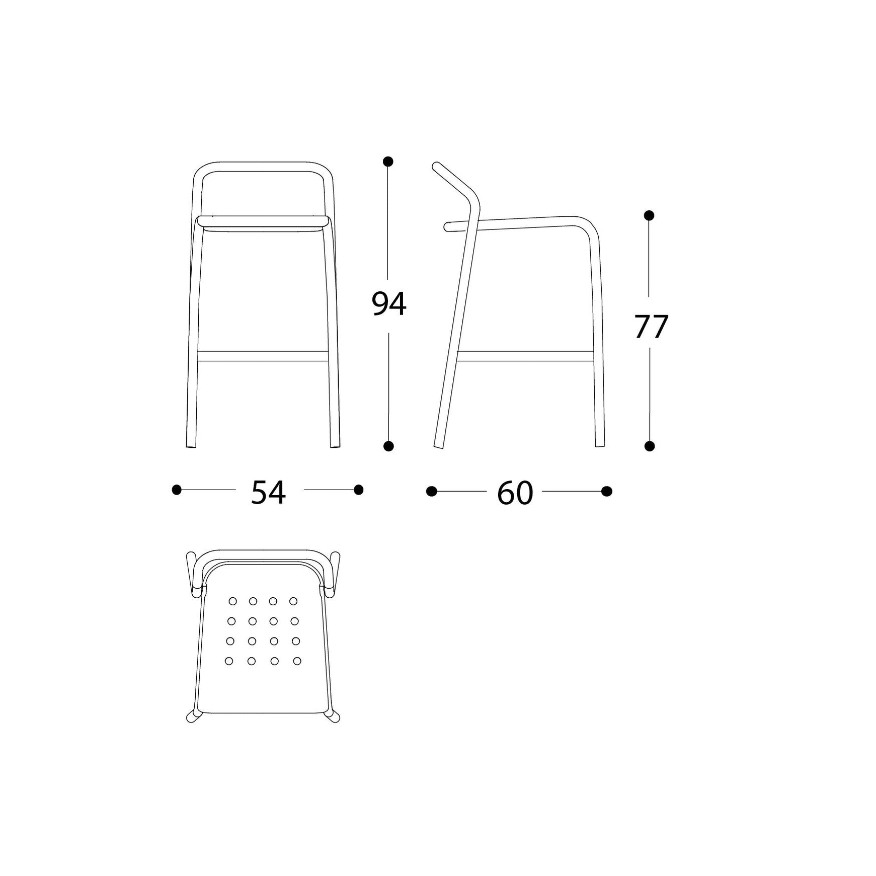 Noss High Bar Stool Floor Sample SALE 30 OFF Ergonomia Furniture