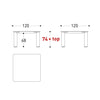Plinto Dining Table 120x120 - TB Contract Furniture Varaschin